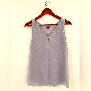 Express sleeveless gray blouse size Medium